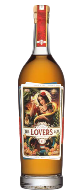 The Lovers rum bottle